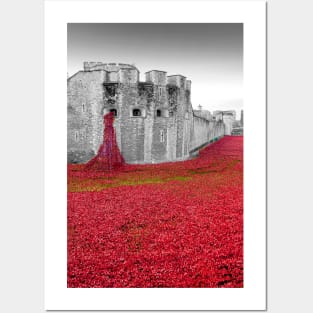 Tower of London Red Poppies Posters and Art